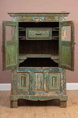 Lot 269 - A painted Indian cupboard