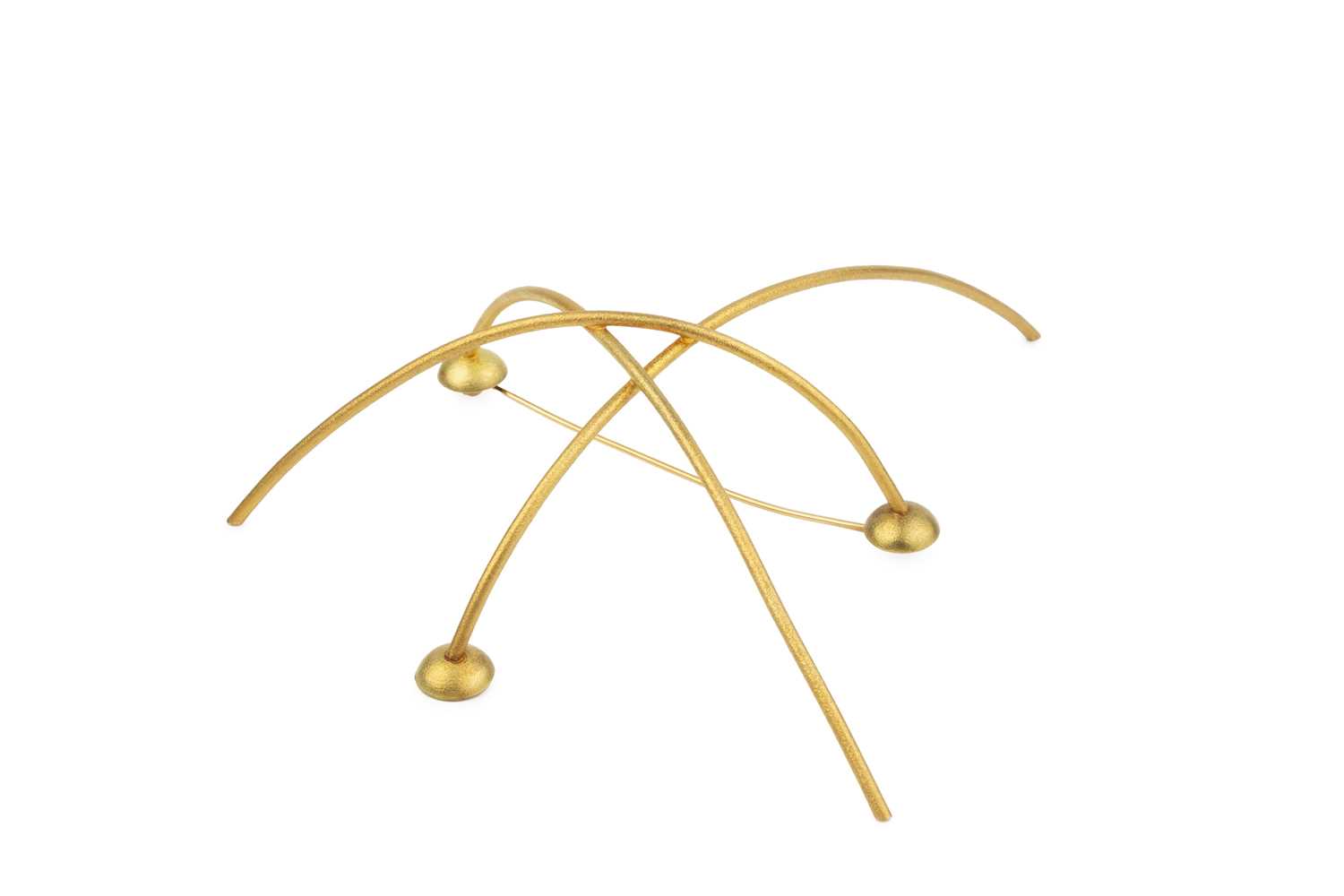 Lot 229 - An abstract panel brooch by Yasuki Hiramotsu,...