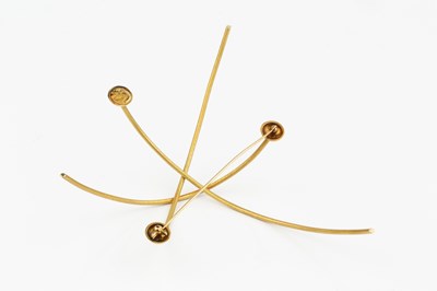 Lot 229 - An abstract panel brooch by Yasuki Hiramotsu,...