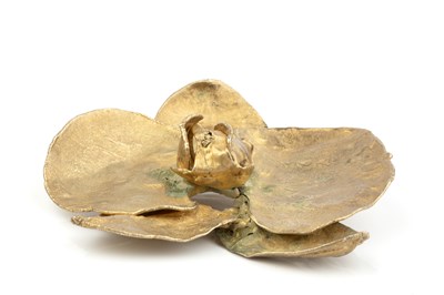 Lot 228 - A bronzed large 'Broche Orchide' by Claude...