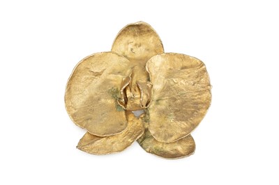 Lot 228 - A bronzed large 'Broche Orchide' by Claude...