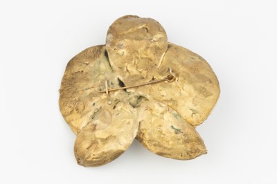 Lot 228 - A bronzed large 'Broche Orchide' by Claude...
