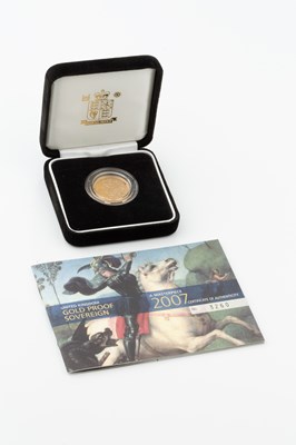 Lot 194 - A proof sovereign, 2007, cased with...