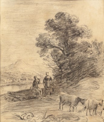 Lot 291 - George Frost (1754-1821) Resting figures with...