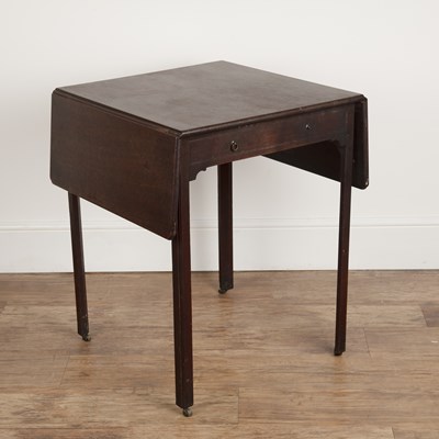 Lot 118 - Mahogany drop leaf table Georgian style, with...