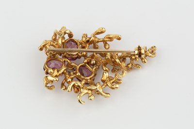 Lot 248 - A diamond and gem set spray brooch by Hans...