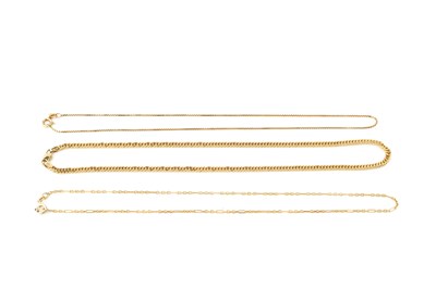 Lot 124 - A 9ct gold curb link necklace, the clasp...