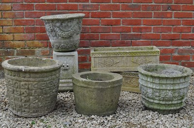 Lot 1254 - A group of garden planters