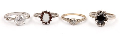 Lot 238 - Collection of four rings  comprising an 18ct...