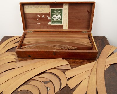 Lot 31 - Pear wood engineer's and draughtsmen's set...