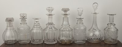Lot 301 - Group of glassware including four Bristol blue...