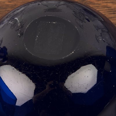 Lot 301 - Group of glassware including four Bristol blue...