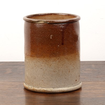 Lot 359 - Saltglaze stoneware cylindrical pot English,...