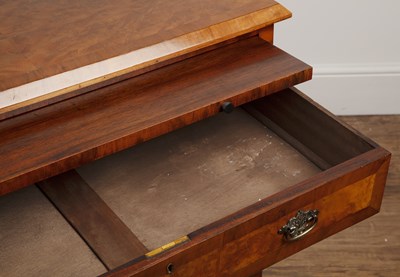 Lot 51 - Walnut chest/cupboard with crossbanded...