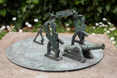 Lot 1340 - A combined Noonday cannon and sundial