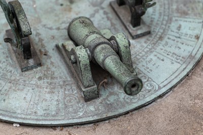 Lot 1340 - A combined Noonday cannon and sundial