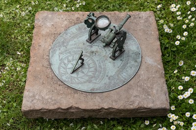 Lot 1340 - A combined Noonday cannon and sundial