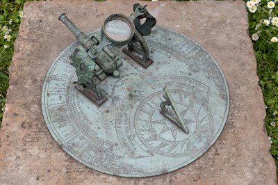 Lot 1340 - A combined Noonday cannon and sundial