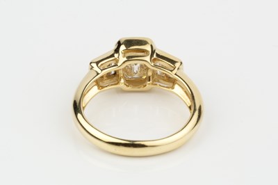 Lot 261 - A diamond five stone ring, the principal...