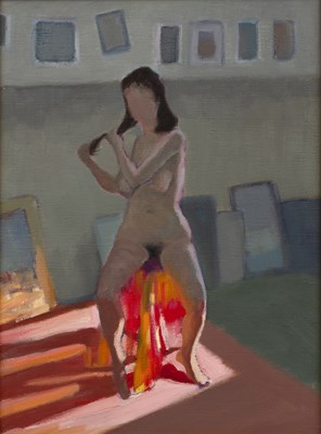 Lot 216 - Andrew Macara (b.1944) 'Louisa', oil on canvas,...