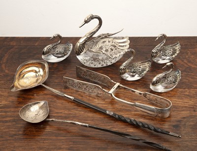 Lot 287 - Collection of silver and silver plate ...