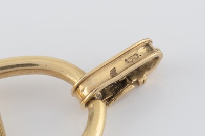 Lot 254 - A snaffle-link bracelet by Hermès, the jointed...