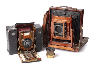 Lot 261 - A Sanderson plate camera together with a...