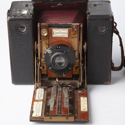 Lot 261 - A Sanderson plate camera together with a...