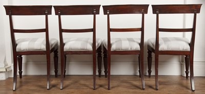 Lot 33 - Set of four mahogany Gillows dining chairs...