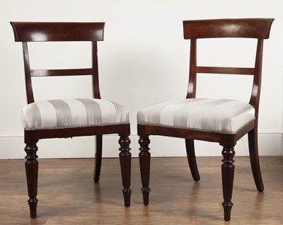 Lot 33 - Set of four mahogany Gillows dining chairs...