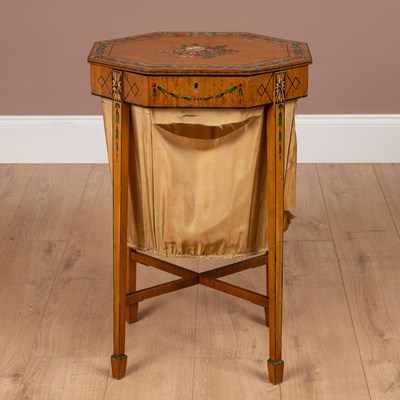 Lot 367 - A satinwood work table