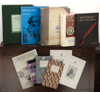 Lot 367 - Collection of books and catalogues mostly on...