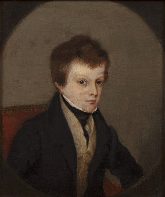 Lot 401 - English school (19th century) Portrait of a...