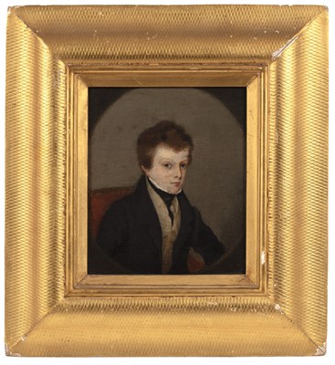 Lot 401 - English school (19th century) Portrait of a...