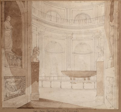 Lot 404 - Italian school (19th century) La Sala Rotunda...