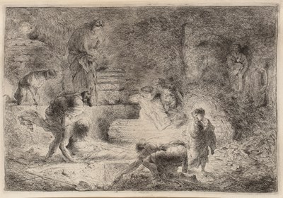 Lot 91 - Giovanni Benedetto Castiglione Tobit burying...