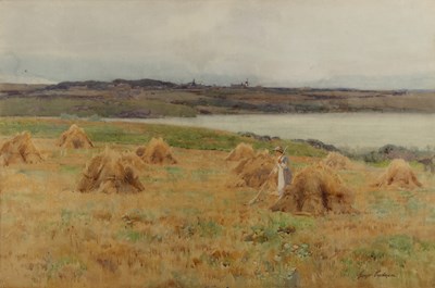 Lot 358 - George Cockram (1861-1950) 'In Time of Harvest'...