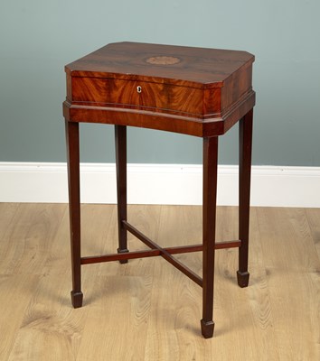 Lot 157 - A 19th century mahogany sewing table