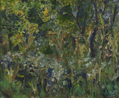 Lot 374 - English school (20th century) A dense woodland,...