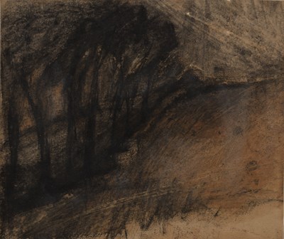 Lot 388 - Sarah Spencer (b.1965) 'Larkey Lane', charcoal,...