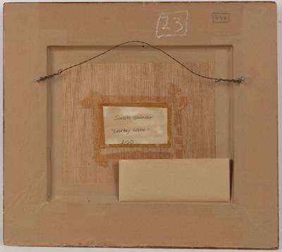 Lot 388 - Sarah Spencer (b.1965) 'Larkey Lane', charcoal,...