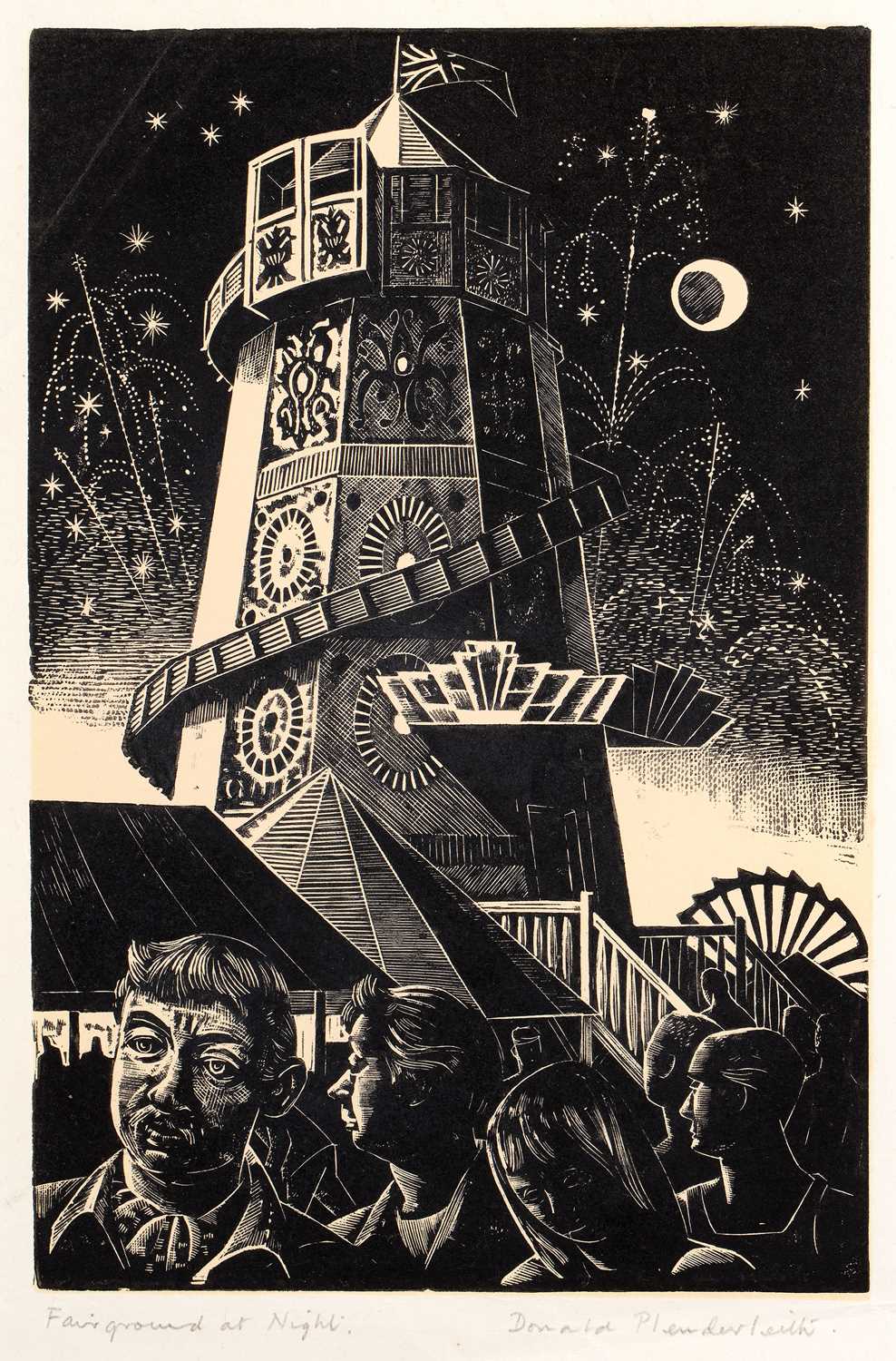 Lot 60 - Donald Plenderleith (1921-1995) 'Fairground at...