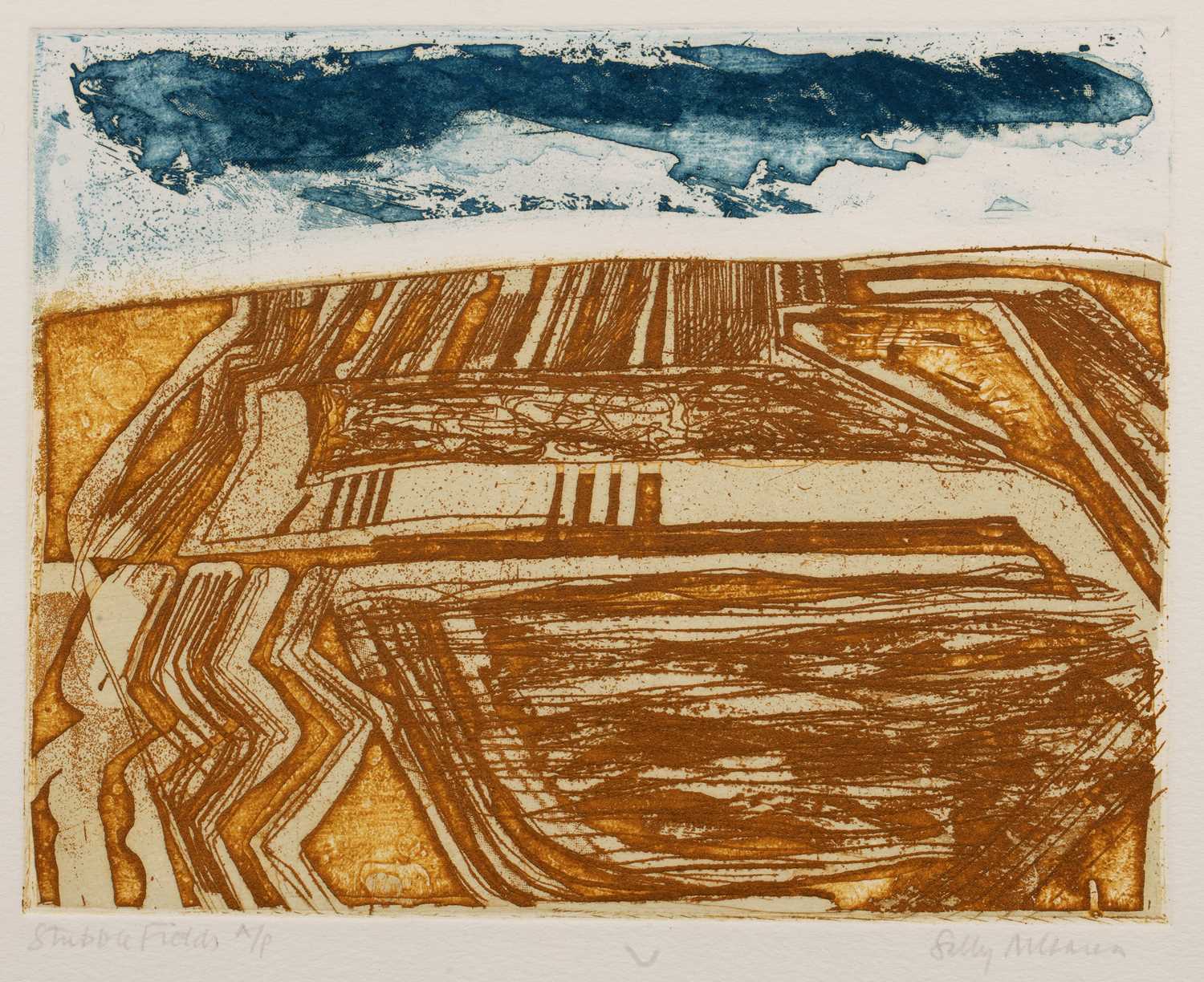 Lot 68 - Sally McLaren (b. 1936) 'Stubble Fields',...