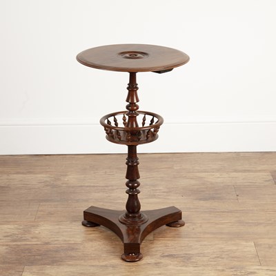Lot 80A - Rosewood circular sewing table 19th Century,...