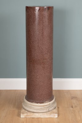 Lot 9 - A 19th century scagliola column