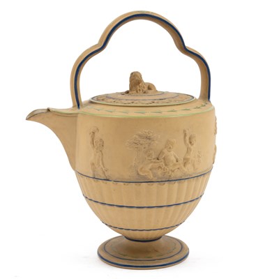 Lot 38 - A late 18th century caneware hot water jug by John Turner