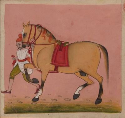 Lot 332 - Indian School miniature of Maharaja Pratap...