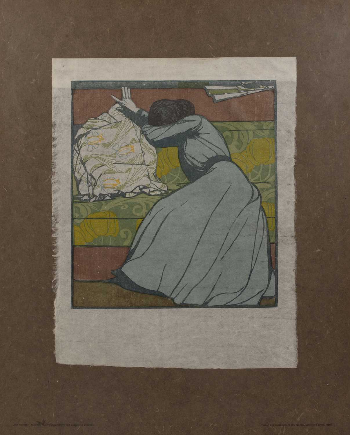 Lot 88 - Maximilian Kurzweil (1867-1916) The cushion:...
