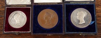 Lot 353 - Three prize medals named to Theophilus Watkins,...