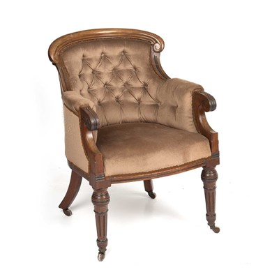 Lot 505 - An early Victorian armchair by Ogden of Manchester